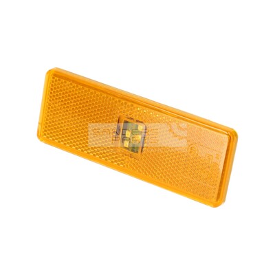 SIDE MARKER LIGHT ORANGE 120MMx45MM WITH CLIPS SOCKET